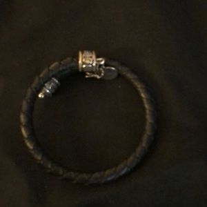 Alex and ani leather wrap bangle